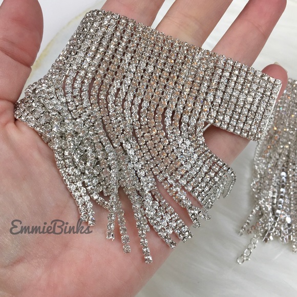 New Luxe Crystal Fringe Tassel Anklet - Picture 12 of 16